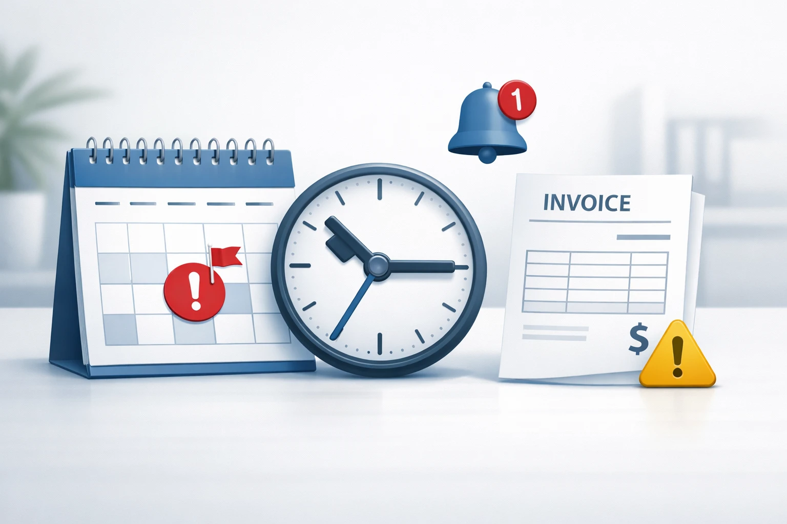 invoice payment reminder and delayed payment concept for freelancers
